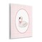 Stupell Industries Gentle Swan on Pink Checkered Wall Plaque, design by Christine Simpson Art